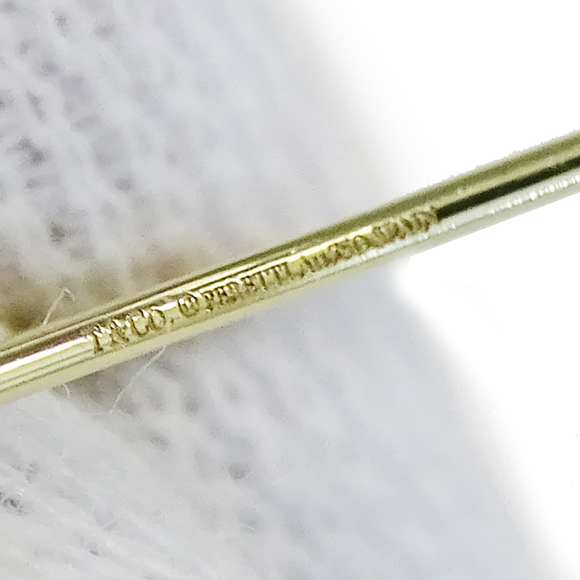 TIFFANY Gold Pearl Earrings - Picture 6 of 8